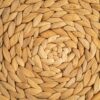 Close-up of handwoven natural fibre weave pattern